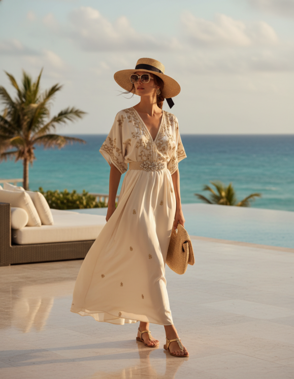 Gemma Deeks Style Guide: Resort chic Holiday parties in Cancun Summer 2026
