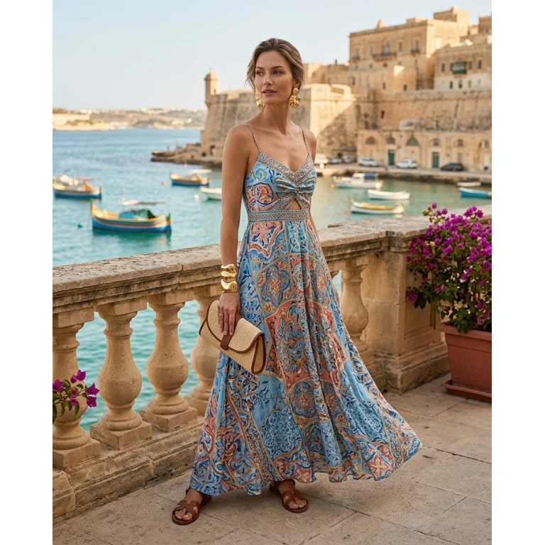 Gemma Deeks Style Guide: Resort chic Holiday parties in Malta Summer 2026