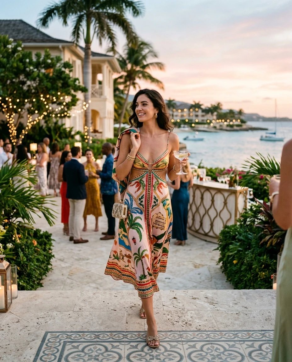 Gemma Deeks Style Guide: Resort chic Holiday parties in Montego Bay Summer 2026
