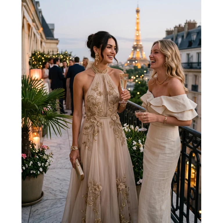 Gemma Deeks Style Guide: Resort chic Holiday parties in Paris Summer 2026