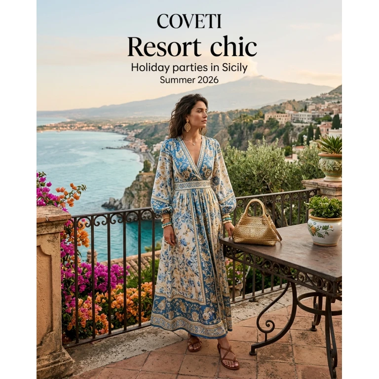 Gemma Deeks Style Guide: Resort chic Holiday parties in Sicily Summer 2026