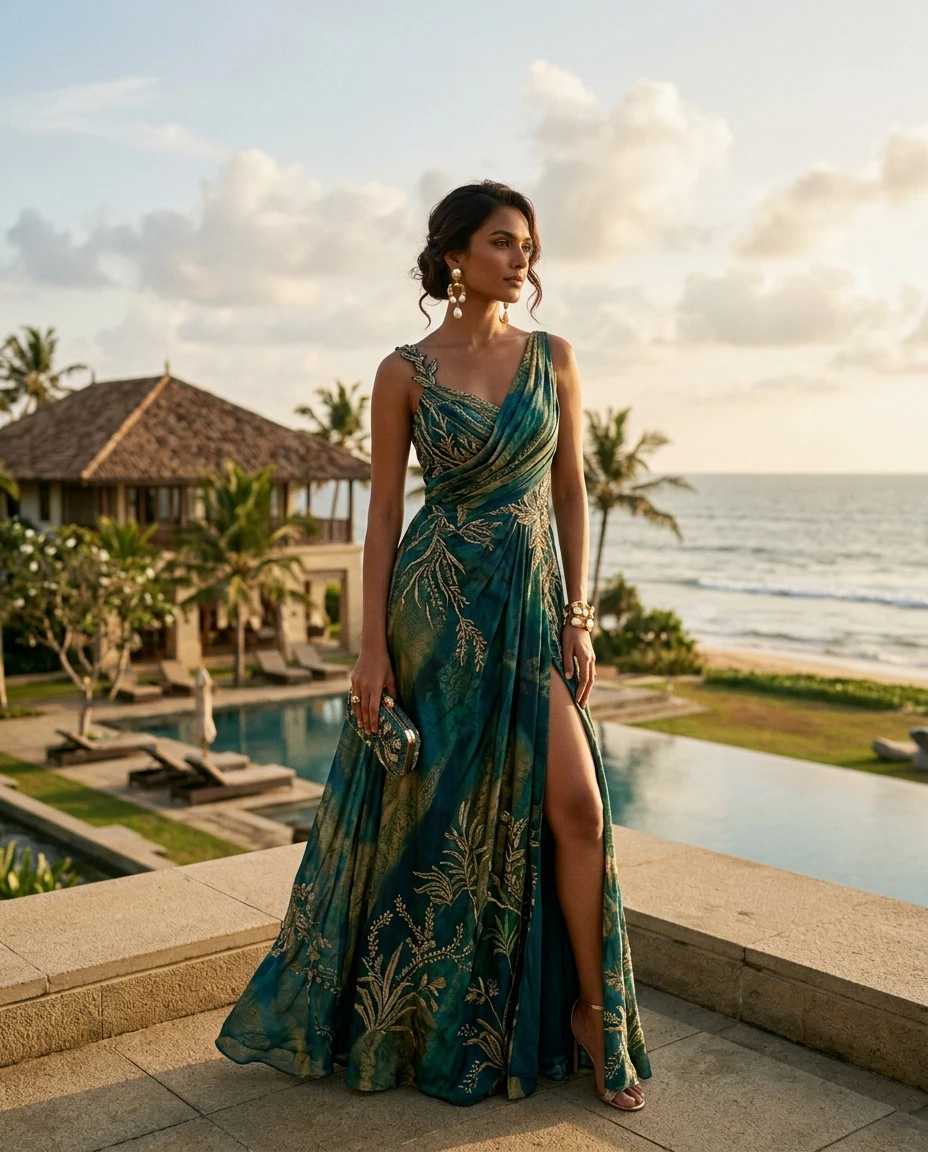 Gemma Deeks Style Guide: Resort chic Holiday parties in Sri Lanka Summer 2026