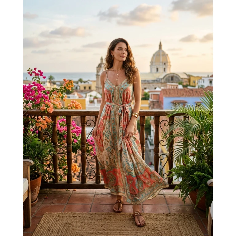 Gemma Deeks Style Guide: Resort Wear Anniversary in Colombia Summer 2026