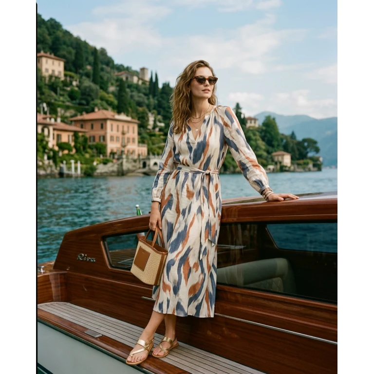 Gemma Deeks Style Guide: Resort Wear Anniversary in Lake Como Summer 2026