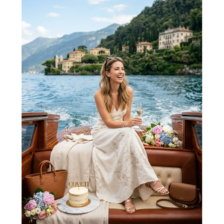 Gemma Deeks Style Guide: Resort Wear Birthday in Lake Como Summer 2026