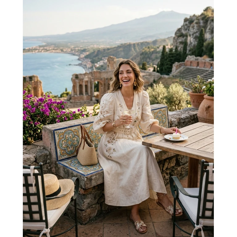 Gemma Deeks Style Guide: Resort Wear Birthday in Sicily Summer 2026