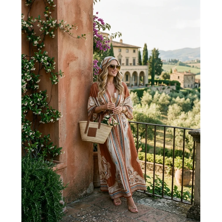 Gemma Deeks Style Guide: Resort Wear Birthday in Tuscany Summer 2026