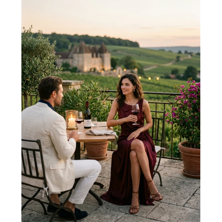 Gemma Deeks Style Guide: Resort Wear Date night in Burgundy Summer 2026