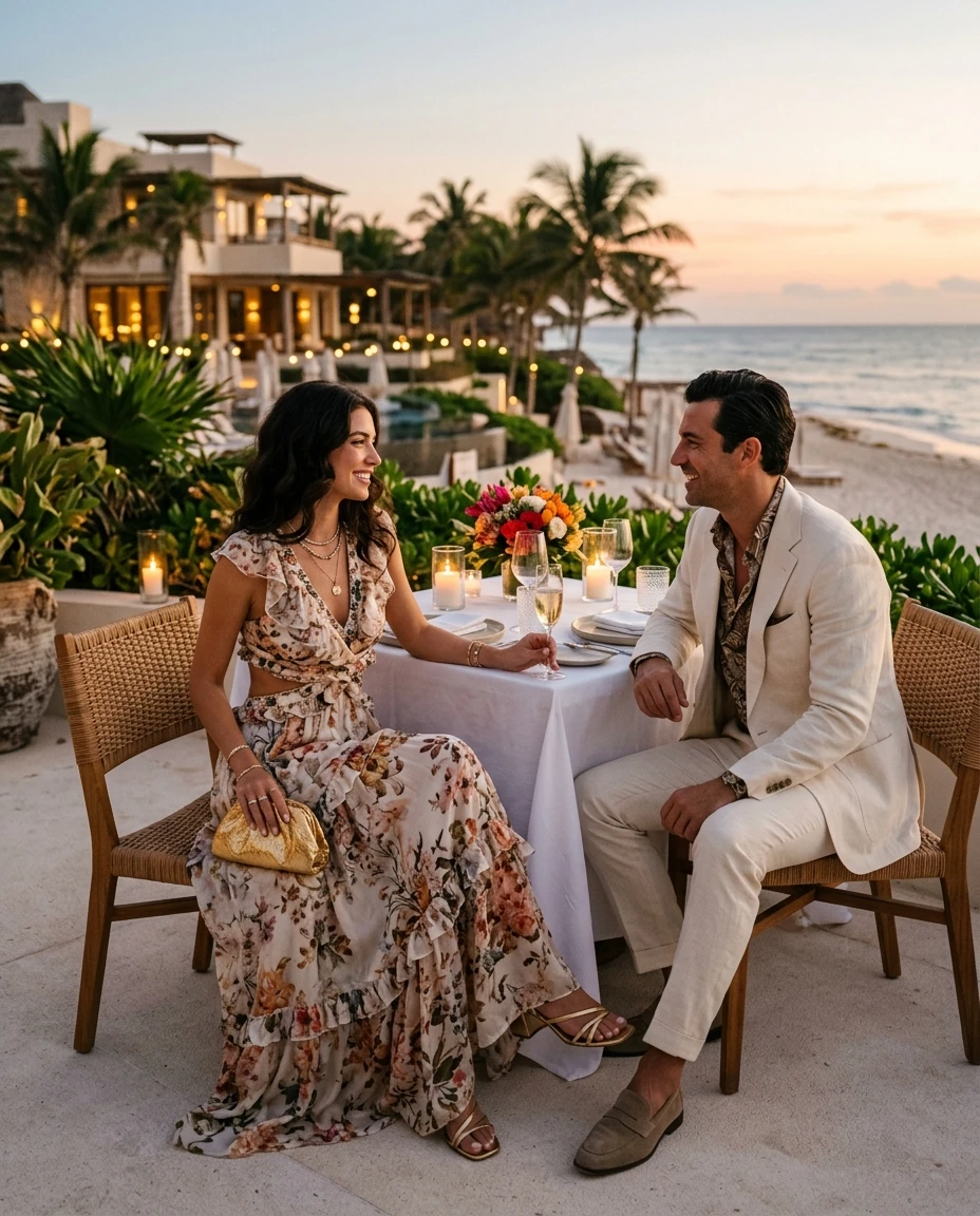 Gemma Deeks Style Guide: Resort Wear Date night in Mexico Summer 2026