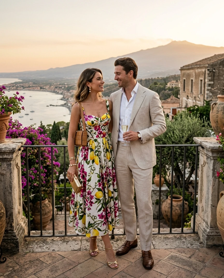 Gemma Deeks Style Guide: Resort Wear Date night in Sicily Summer 2026