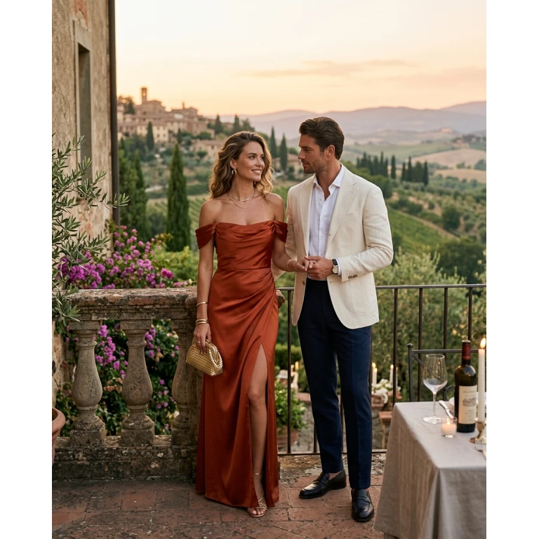 Gemma Deeks Style Guide: Resort Wear Date night in Tuscany Summer 2026