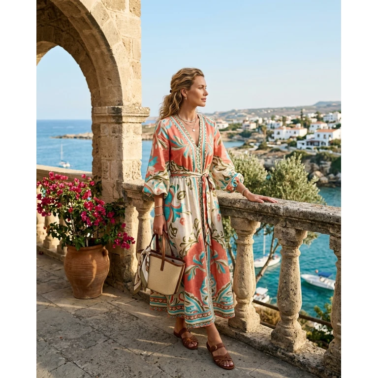 Gemma Deeks Style Guide: Resort Wear Designer Summer Dresses in Cyprus Summer 2026