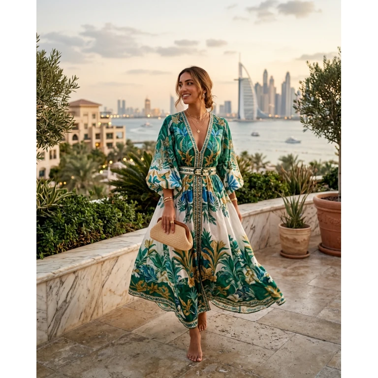 Gemma Deeks Style Guide: Resort Wear Designer Summer Dresses in Dubai Summer 2026