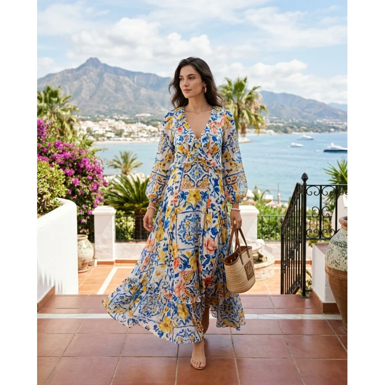 Gemma Deeks Style Guide: Resort Wear Designer Summer Dresses in Marbella Summer 2026