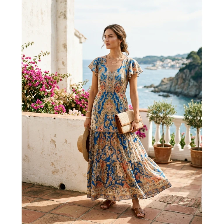 Gemma Deeks Style Guide: Resort Wear Designer Summer Dresses in Spain Summer 2026