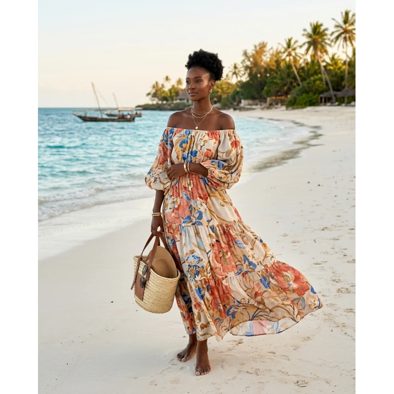 Gemma Deeks Style Guide: Resort Wear Designer Summer Dresses in Zanzibar Summer 2026