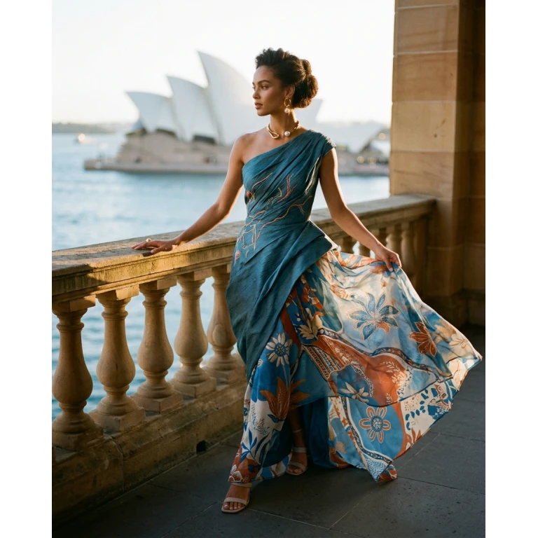 Gemma Deeks Style Guide: Resort Wear gala gown in Australia Summer 2026