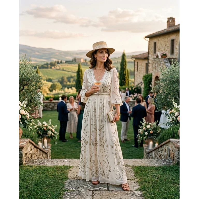 Gemma Deeks Style Guide: Resort Wear Holiday parties in Tuscany Summer 2026