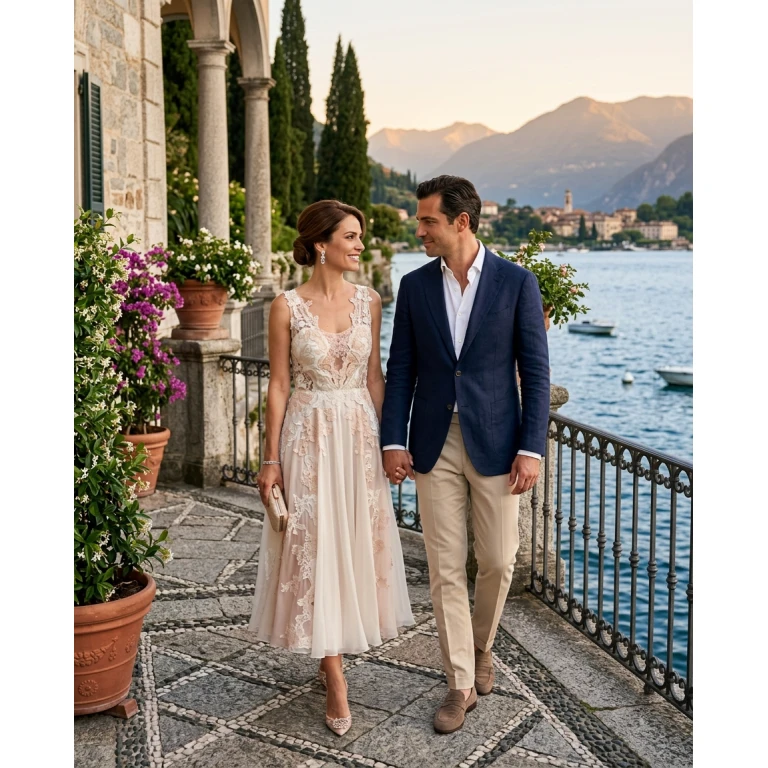 Gemma Deeks Style Guide: Semi Formal Anniversary in Lake Como Summer 2026