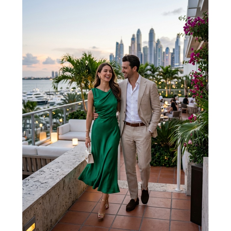 Gemma Deeks Style Guide: Semi Formal Anniversary in Miami Summer 2026