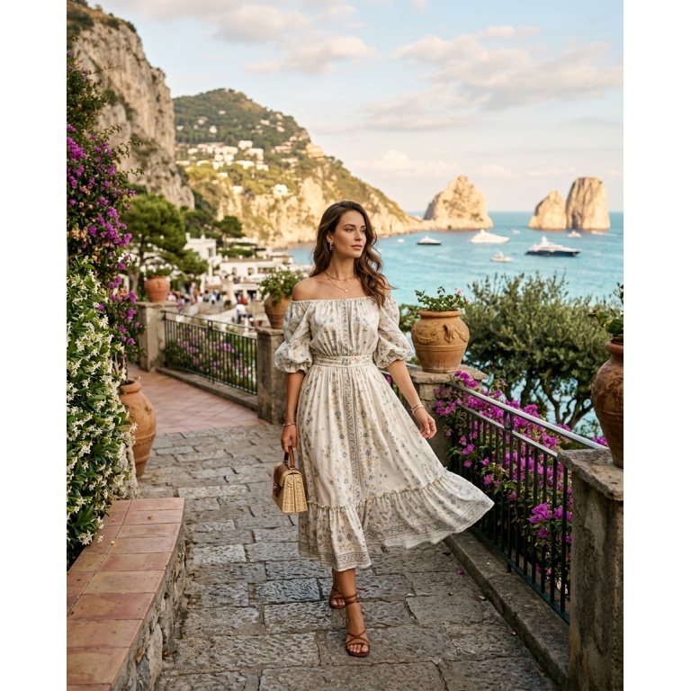 Gemma Deeks Style Guide: Semi Formal Designer Summer Dresses in Capri Summer 2026
