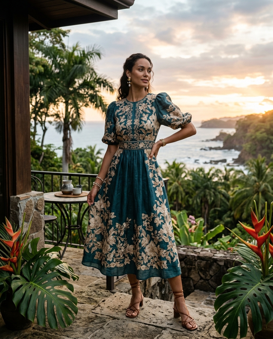 Gemma Deeks Style Guide: Semi Formal Designer Summer Dresses in Costa Rica Summer 2026