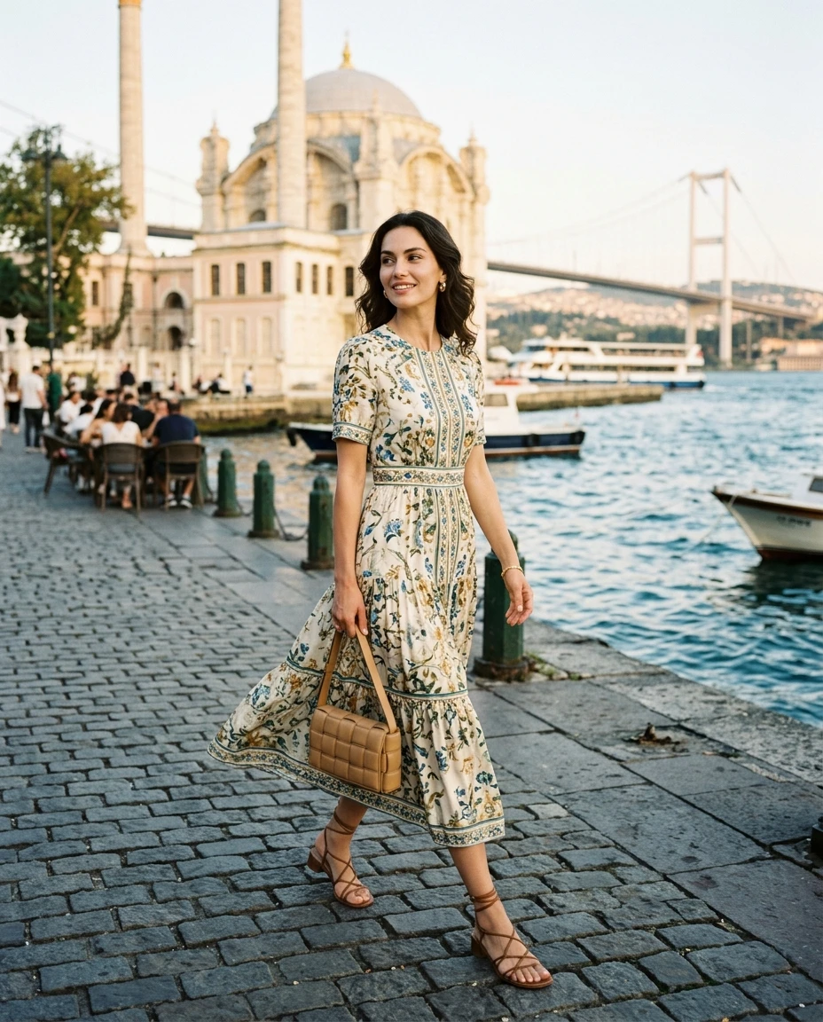 Gemma Deeks Style Guide: Semi Formal Designer Summer Dresses in Istanbul Summer 2026