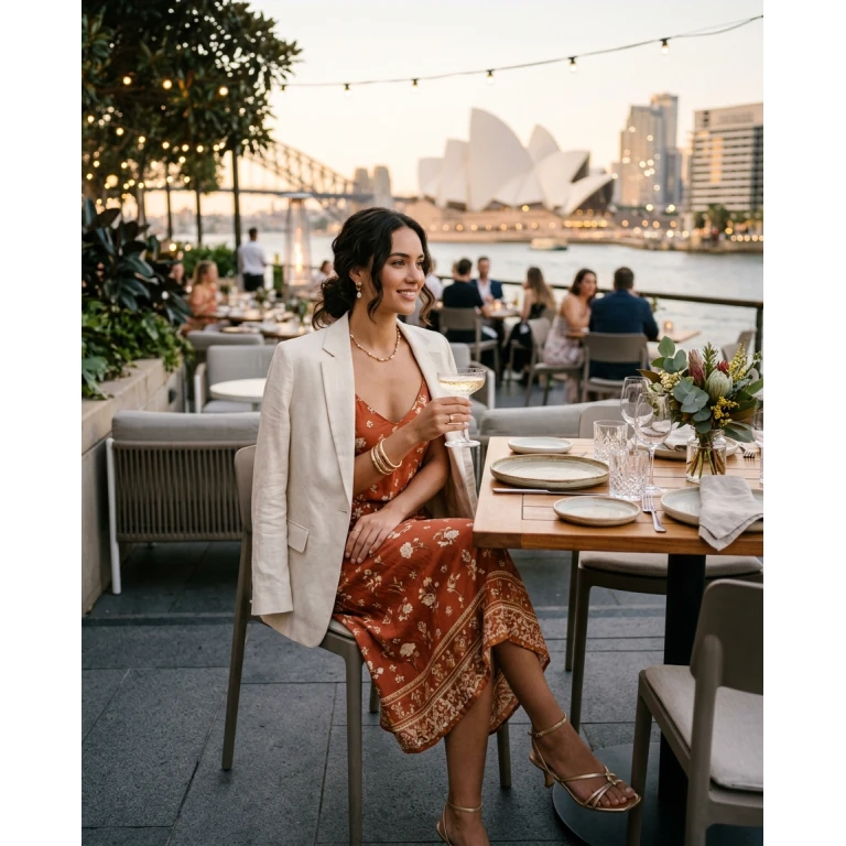 Gemma Deeks Style Guide: Semi Formal dinner outfit in Australia Summer 2026
