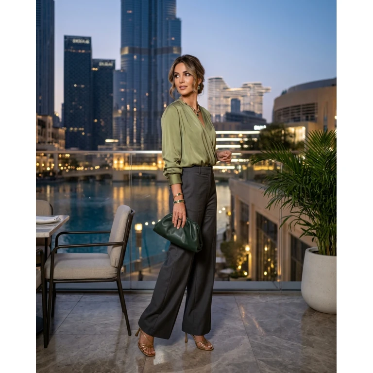 Gemma Deeks Style Guide: Semi Formal dinner outfit in Dubai Summer 2026