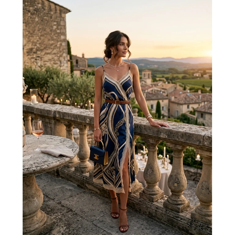 Gemma Deeks Style Guide: Semi Formal dinner outfit in France Summer 2026