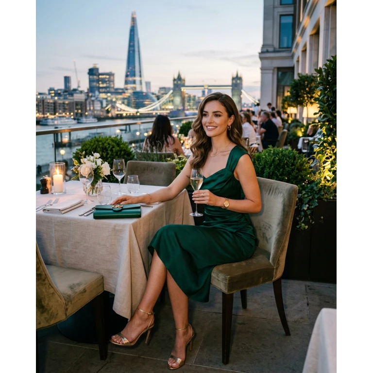 Gemma Deeks Style Guide: Semi Formal dinner outfit in London Summer 2026