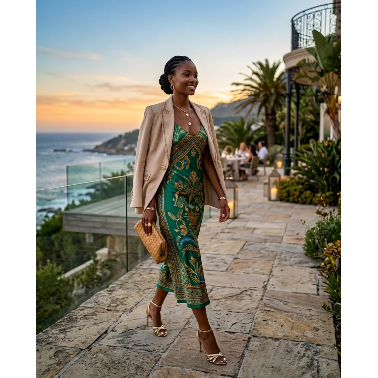 Gemma Deeks Style Guide: Semi Formal dinner outfit in South Africa Summer 2026