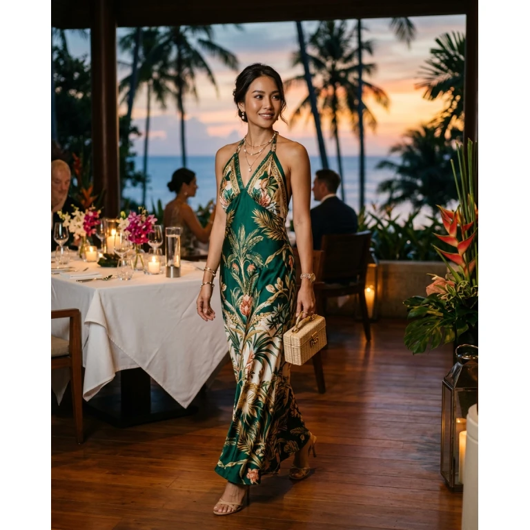 Gemma Deeks Style Guide: Semi Formal dinner outfit in Thailand Summer 2026