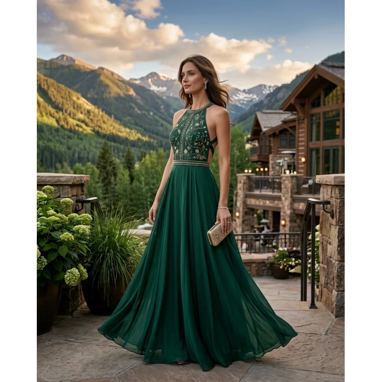 Gemma Deeks Style Guide: Semi Formal gala gown in Aspen Summer 2026