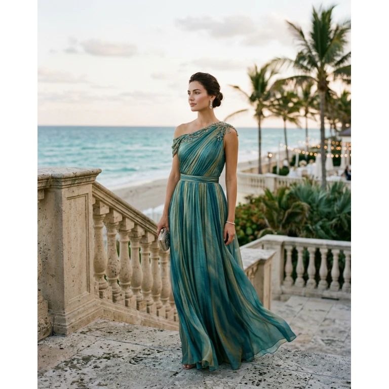 Gemma Deeks Style Guide: Semi Formal gala gown in Florida Summer 2026