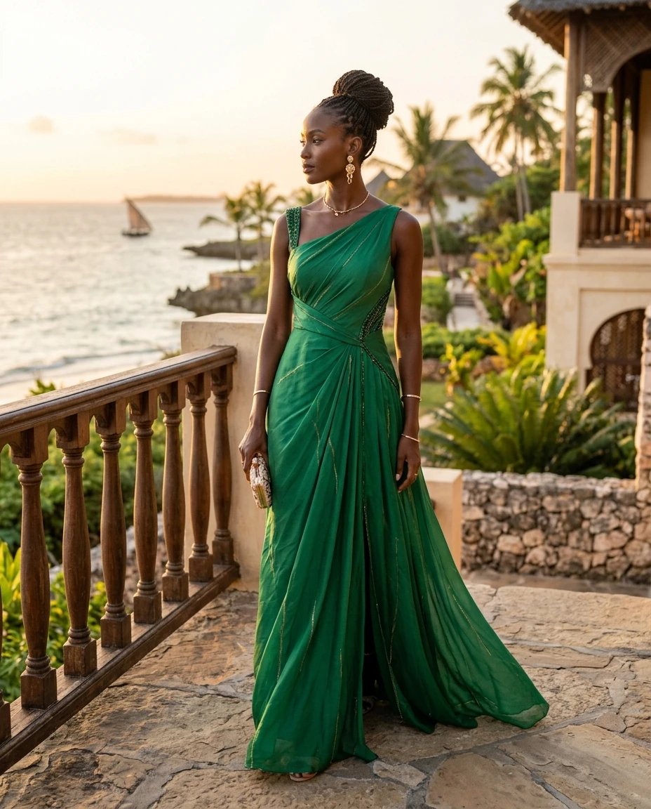 Gemma Deeks Style Guide: Semi Formal gala gown in Kenya Summer 2026