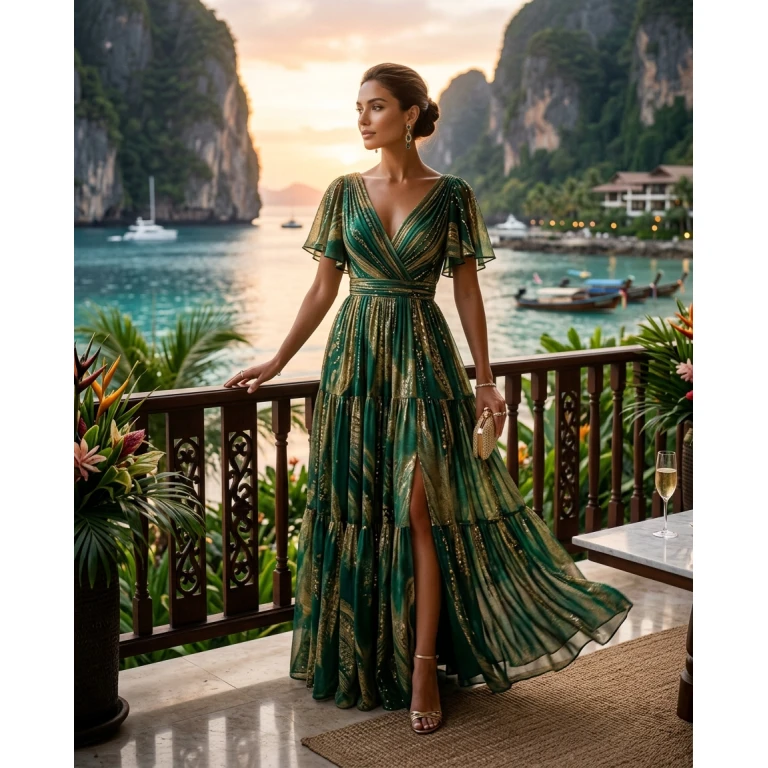 Gemma Deeks Style Guide: Semi Formal gala gown in Phuket Summer 2026