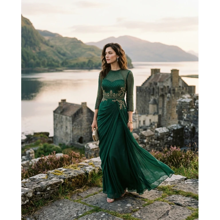 Gemma Deeks Style Guide: Semi Formal gala gown in Scotland Summer 2026