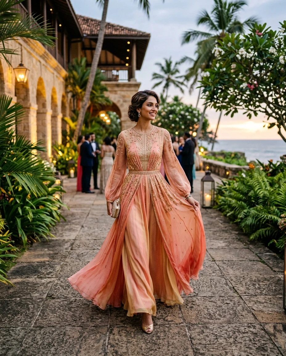Gemma Deeks Style Guide: Semi Formal gala gown in Sri Lanka Summer 2026