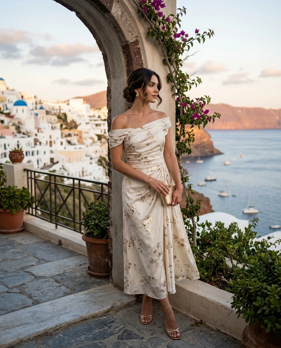 Gemma Deeks Style Guide: Semi Formal Holiday parties in Greece Summer 2026