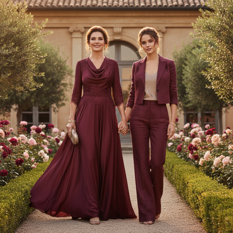 Gemma Deeks Style Guide: Semi Formal Mother’s Day in Burgundy Summer 2026