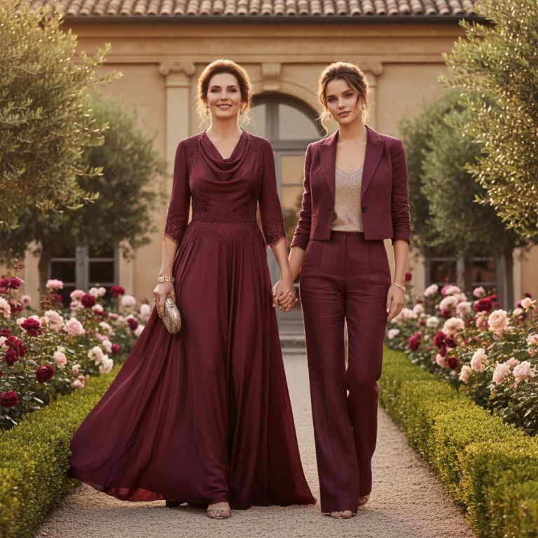 Gemma Deeks Style Guide: Semi Formal Mother’s Day in Burgundy Summer 2026