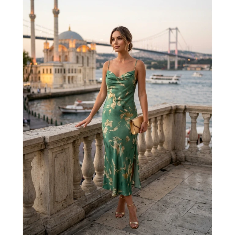 Gemma Deeks Style Guide: Semi Formal wedding guest dress in Istanbul Summer 2026
