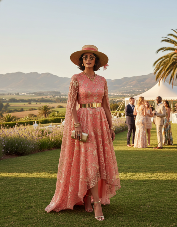 Gemma Deeks Style Guide: Semi Formal wedding guest dress in South Africa Summer 2026