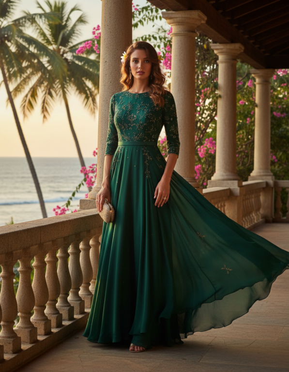 Gemma Deeks Style Guide: Semi Formal wedding guest dress in Sri Lanka Summer 2026