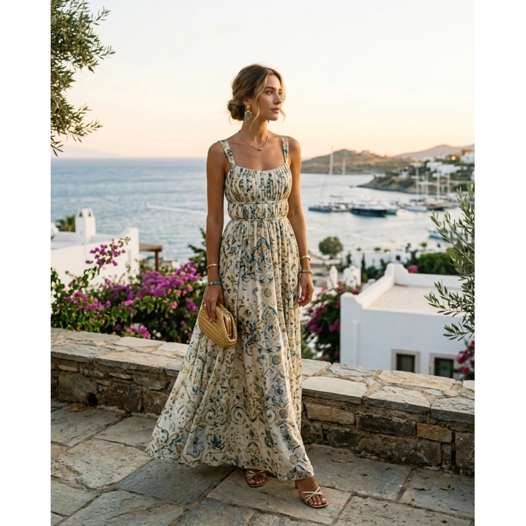 Gemma Deeks Style Guide: Semi Formal wedding guest dress in Turkey Summer 2026