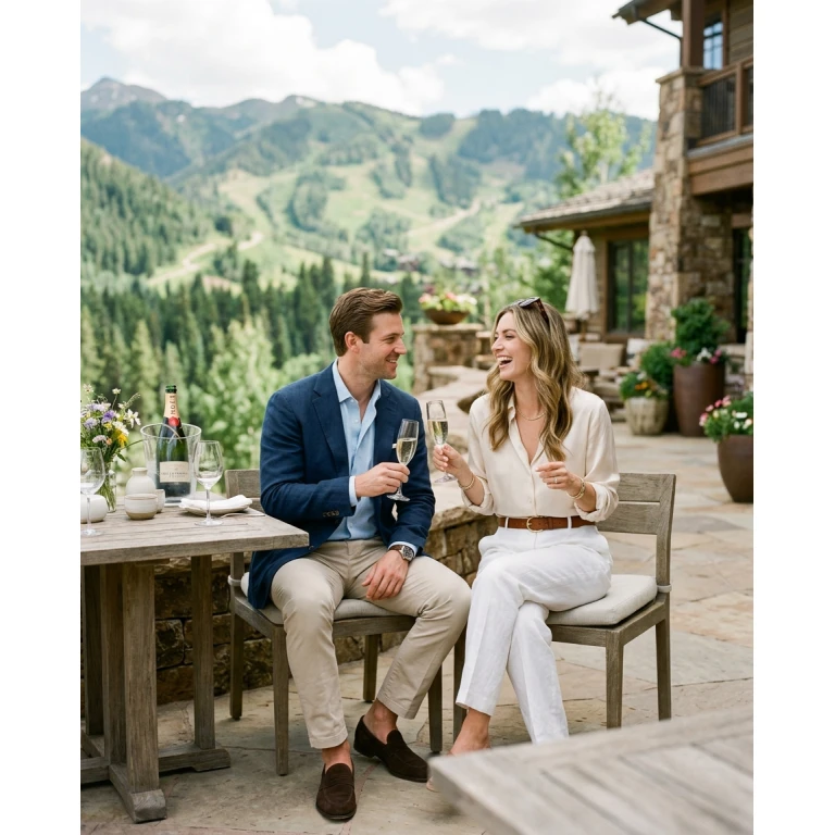 Gemma Deeks Style Guide: Smart Casual Anniversary in Aspen Summer 2026