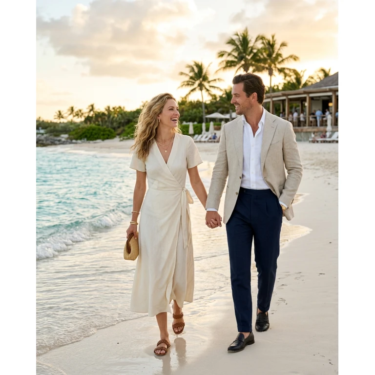 Gemma Deeks Style Guide: Smart Casual Anniversary in Bahamas Summer 2026