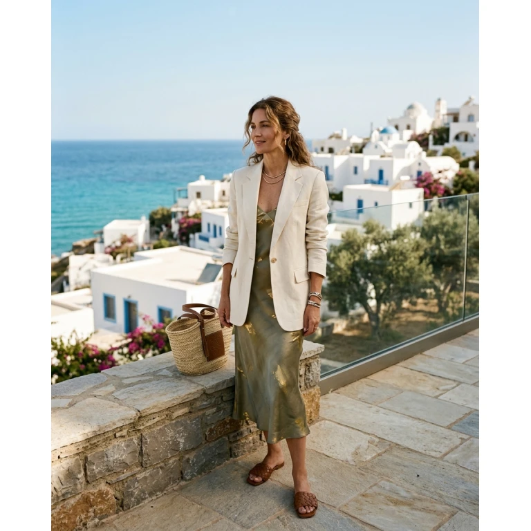 Gemma Deeks Style Guide: Smart Casual Anniversary in Crete Summer 2026