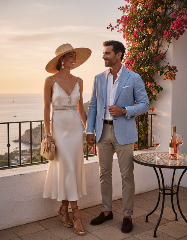 Gemma Deeks Style Guide: Smart Casual Anniversary in Spain Summer 2026